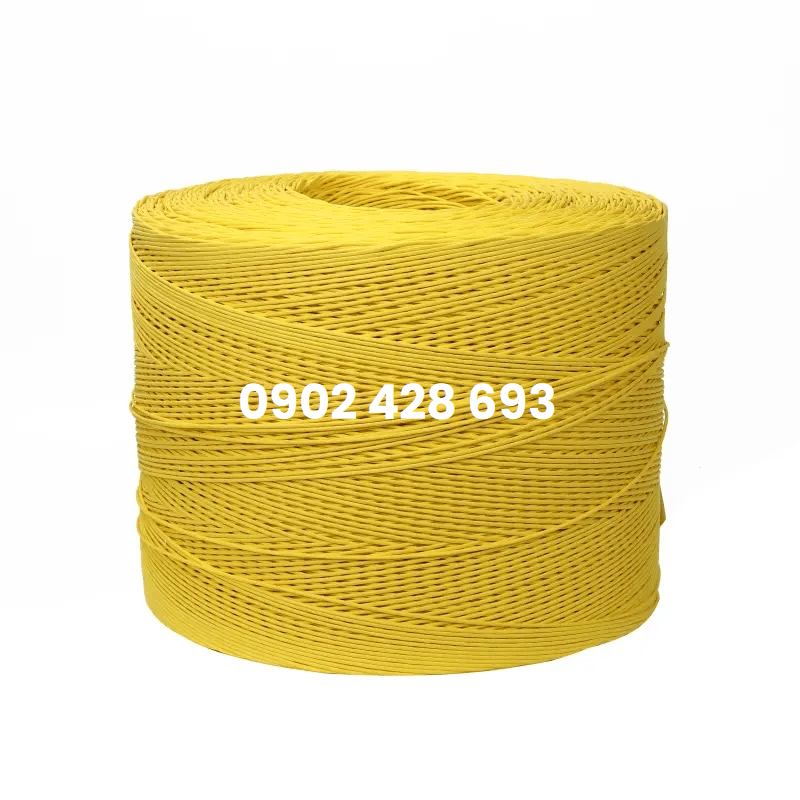 Dây giấy xoắn 1 cuộn màu vàng